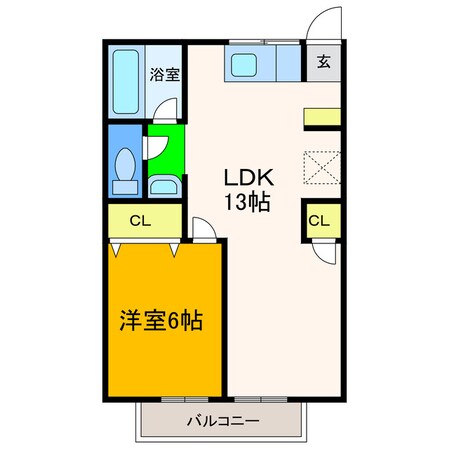 マメゾン広瀬の物件間取画像